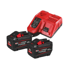 PACK M18 FORGE NRG122 MILWAUKEE 2X 18V/12A + 1X CHARGEUR 12-18FC