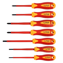 JEU 7 TOURNEVIS ISOLES 1000V FENTE/PHILIPPS/POZIDRIV