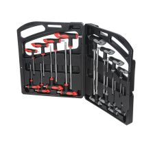 COFFRET 16 CLES MALES EN T 6 PANS/TORX