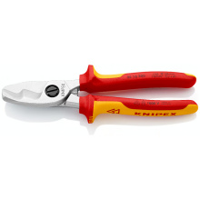 COUPE CABLES DOUBLE TRANCHANT ISOLEE KNIPEX 200MM 