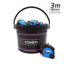 SEAU METRE RUBAN BI MATIERE 3MX16MM COMPRENANT: