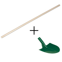 PACK PELLE 290MM + MANCHE BOIS DUR Ø40X1500MM