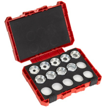 COFFRET 9 MATRICES SERTISSEUSE MILWAUKEE HCCT DIN 22 ALU 16-300MM2