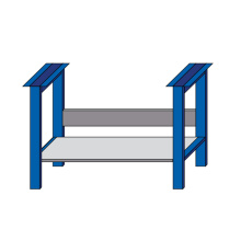 ETABLI BASIC 1500-PIED+TRAVERS +TRAVERSE