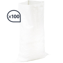 LOT SAC GRAVATS PP TISSE BLANC COMPRENANT: