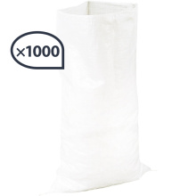 LOT SAC GRAVATS PP TISSE BLANC COMPRENANT: