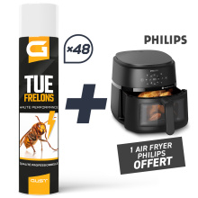 PACK PROMO 48 AEROSOLS TUE FRELONS-GUEPES 750ML + AIR FRYER PHILIPS