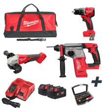 PACK PROMO TRIO MILWAUKEE M18 BLPP3C-502 + COFFRET 32 EMBOUTS