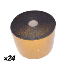 PACK PROMO 24 BANDES ADHESIVES ISOLANTES RENF. NOIR 25MX330MM