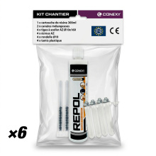 KIT SCELLEMENT CHIMIQUE 6PCS COMPRENANT :