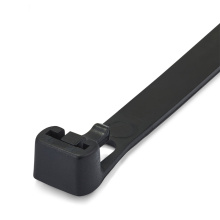 COLLIER NYLON DEMONTABLE AUTOSSERANT NOIR 370X7.6MM