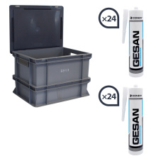 BOX SILICONE SANITAIRE GESAN COMPRENANT :