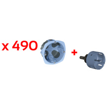 PACK 490 BOITE PLACO NOAIR Ø67 SIMPLE+SCIE CLOCHE